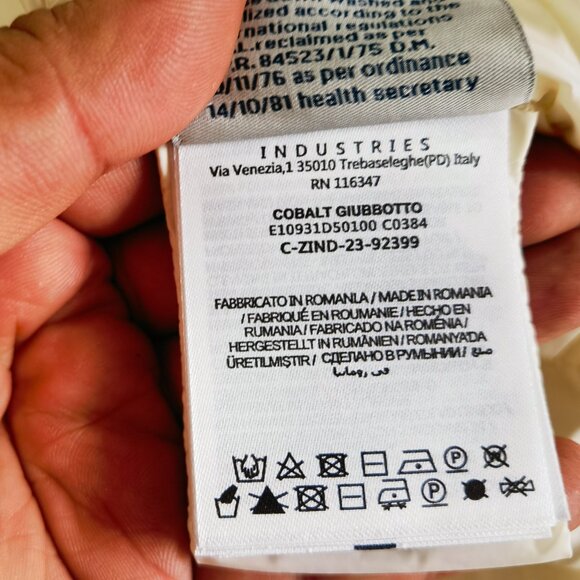 Moncler Quilted 750 Fill Power Down & Wool Short Cardigan - Picture 9 of 12